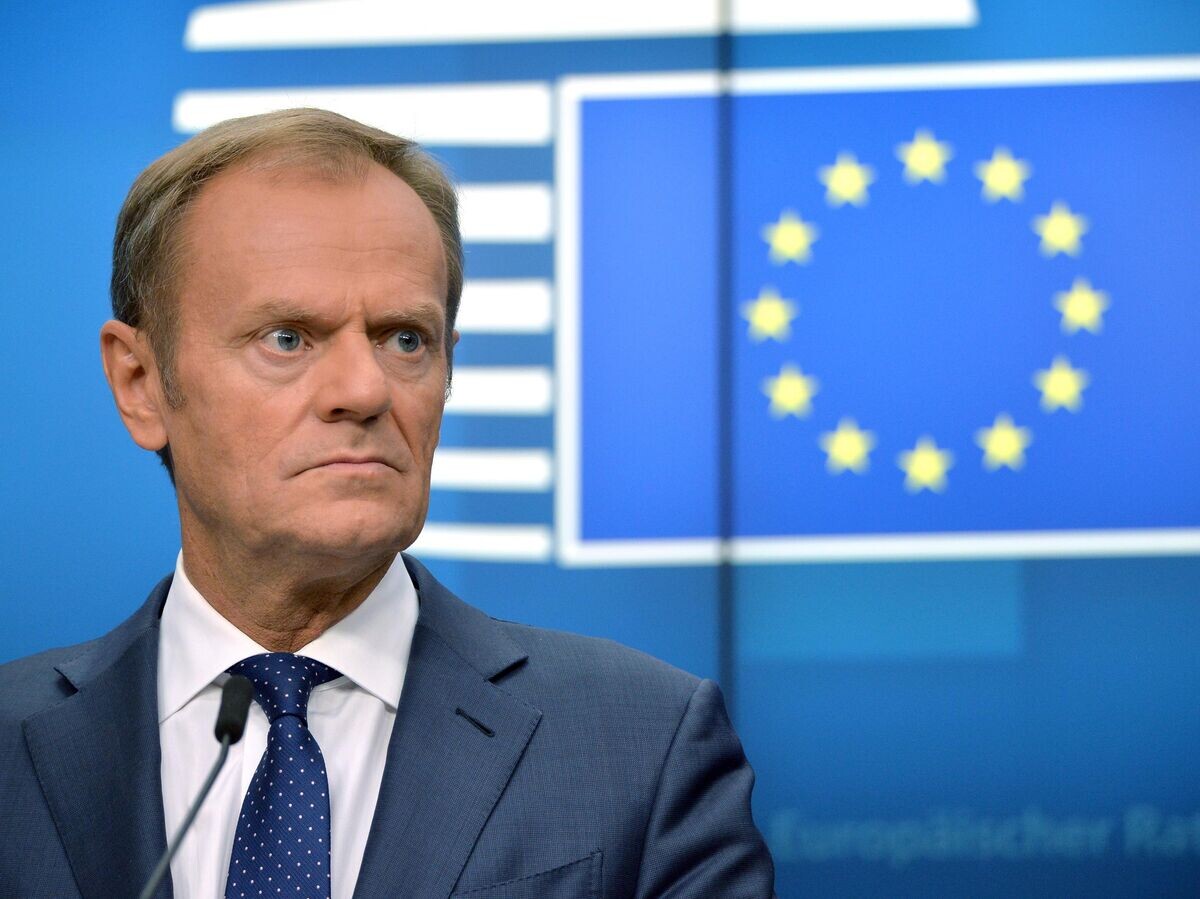    Председатель Европейского совета Дональд Туск на саммите ЕС в Брюсселе. 21 июня 2019 | © РИА Новости / Алексей Витвицкий