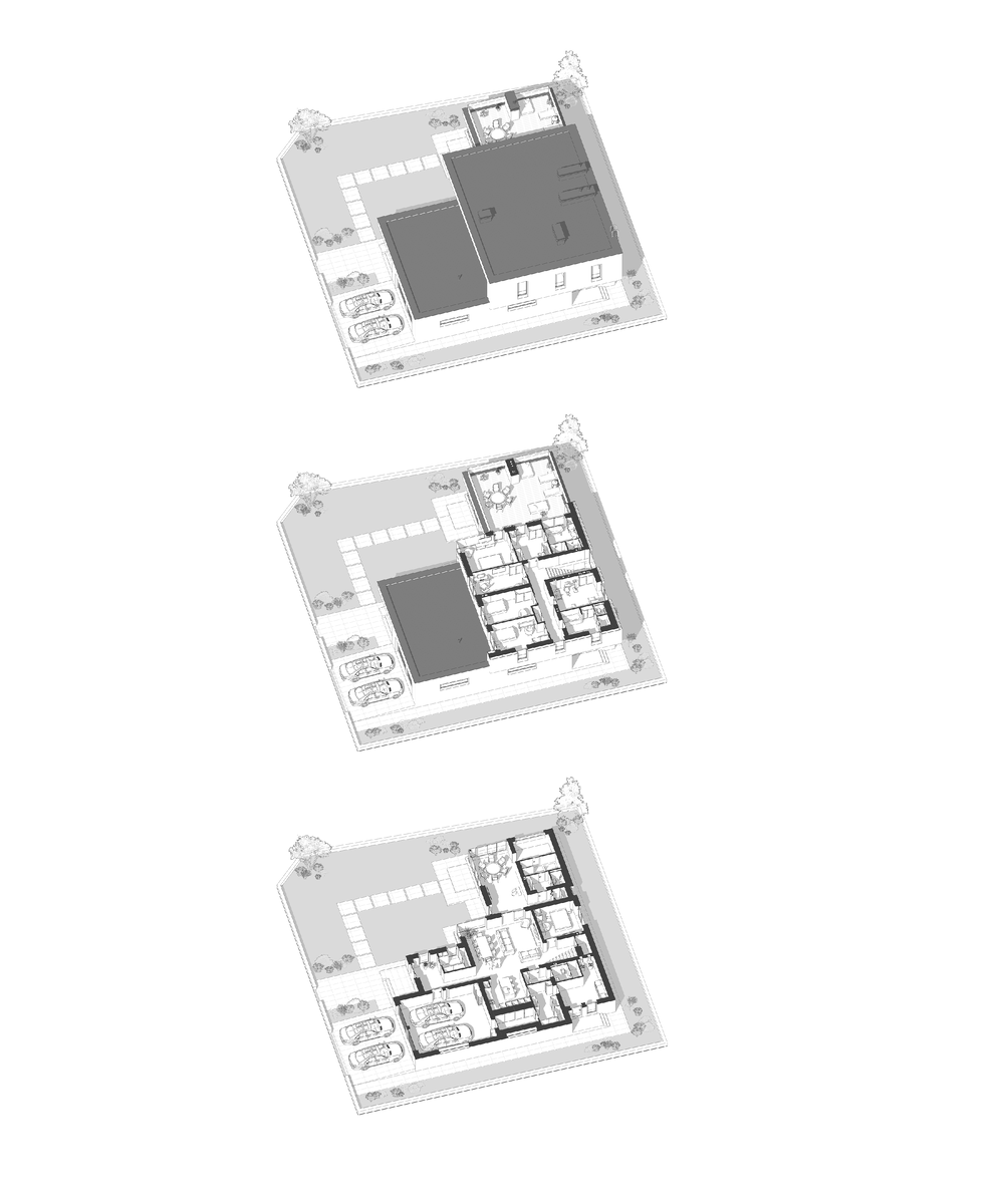 Дом с приватным двором. KNKO architectural bureau.