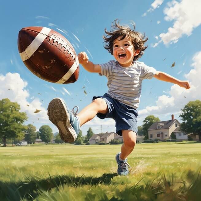 Как правильно научить ребенка футболу