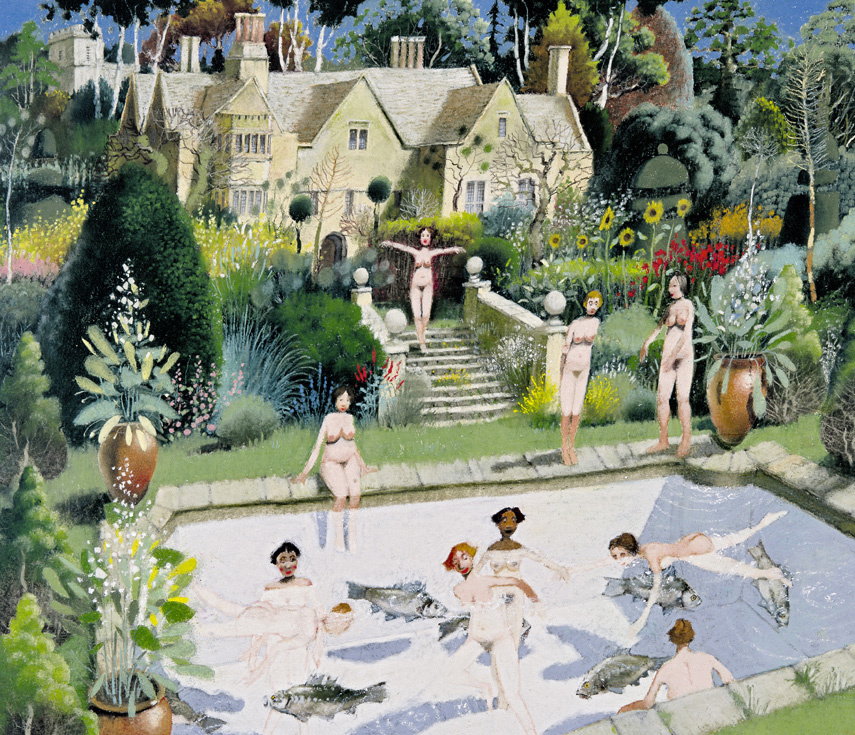 © Ричард Адамс (Richard Adams). Бассейн у поместья.