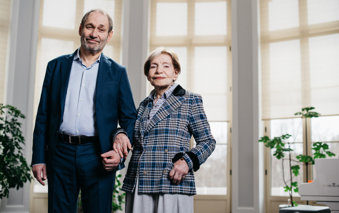 Зоя Богуславская и сын Леонид Богуславский.