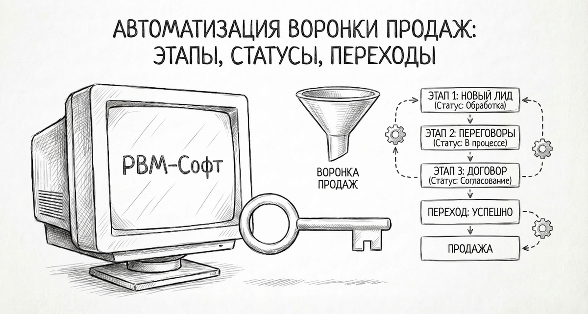 РВМ-Софт, воронка продаж.