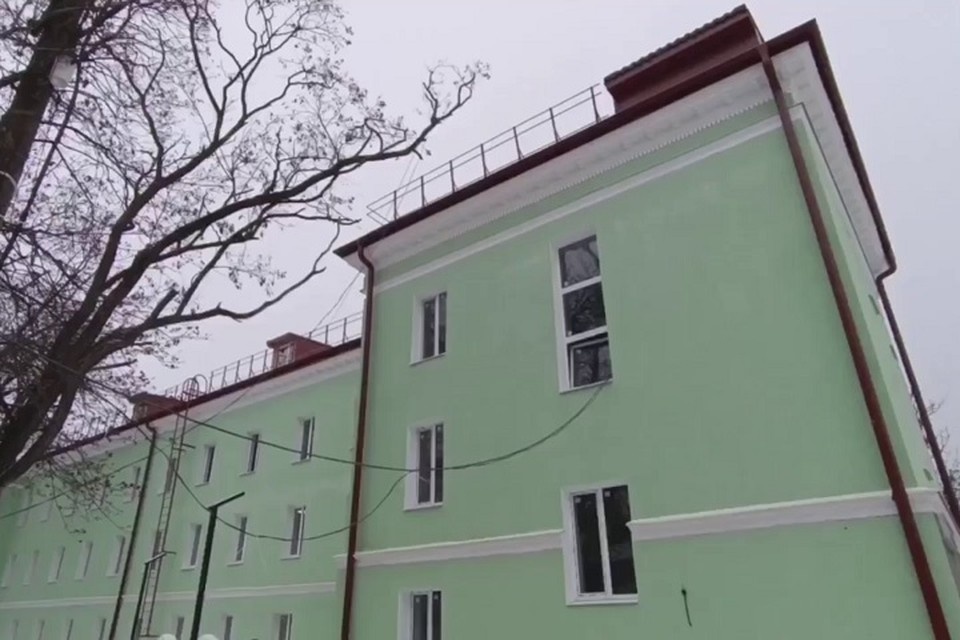    Московская область восстанавливает дом-интернат для пожилых людей в Мариуполе. Фото: УТНКР