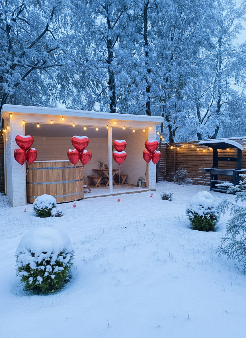 Романтический вечер в купели фурако под звездным небом — особая атмосфера для Дня всех влюбленных