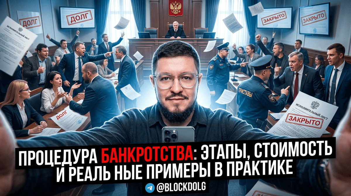    Этапы и стоимость процедуры банкротства с реальными примерами Максим