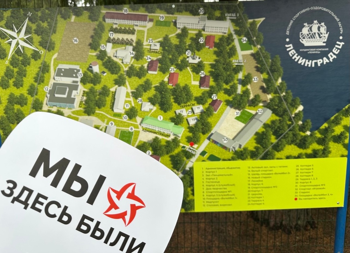 План территории ДСОЛ «Ленинградец»