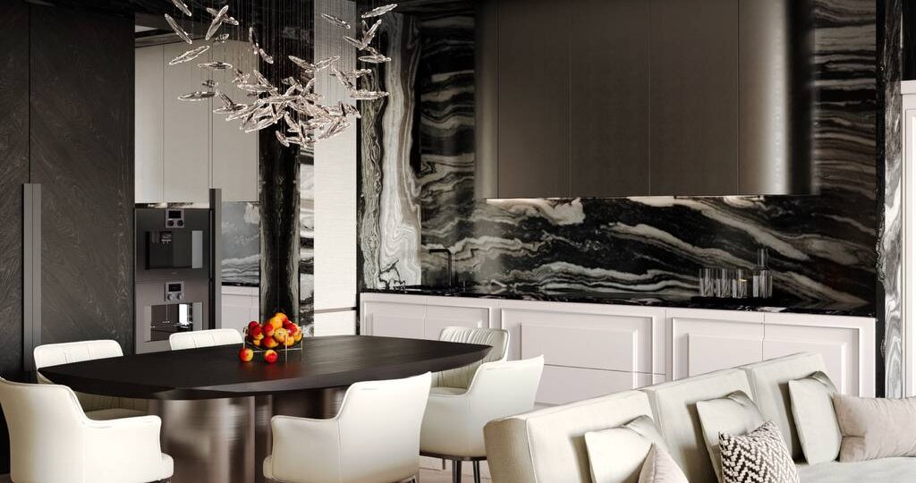 Кухня-гостиная 42,2 м² с видом на Кремль: как выглядит квартира мечты в ЖК «ЗОЛОТОЙ»