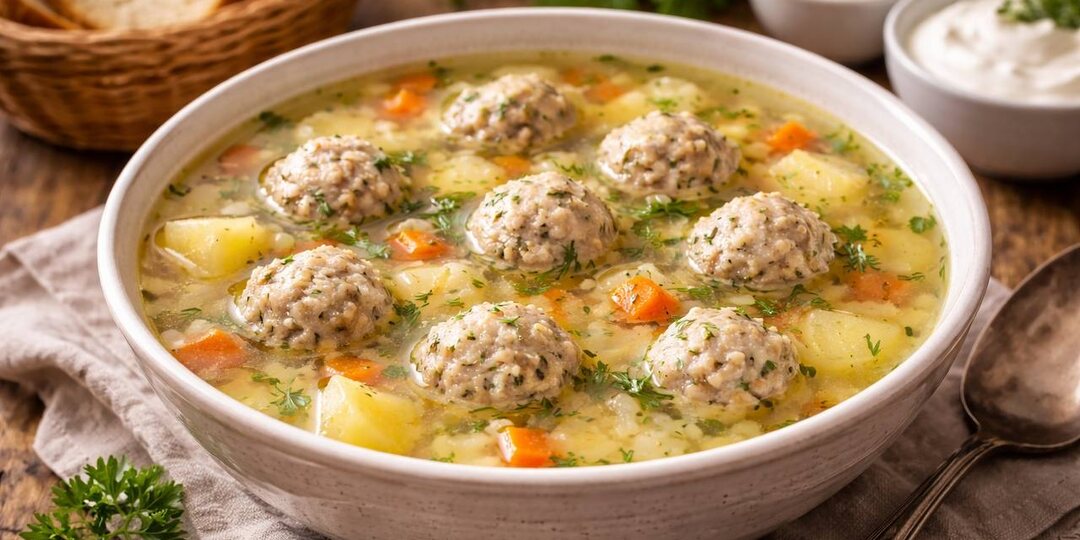 Суп с фрикадельками, который варили нам в детстве
