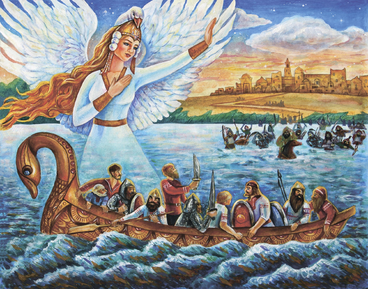 Белая лебёдушка. Автор Коцарева Ксения. Астрахань.