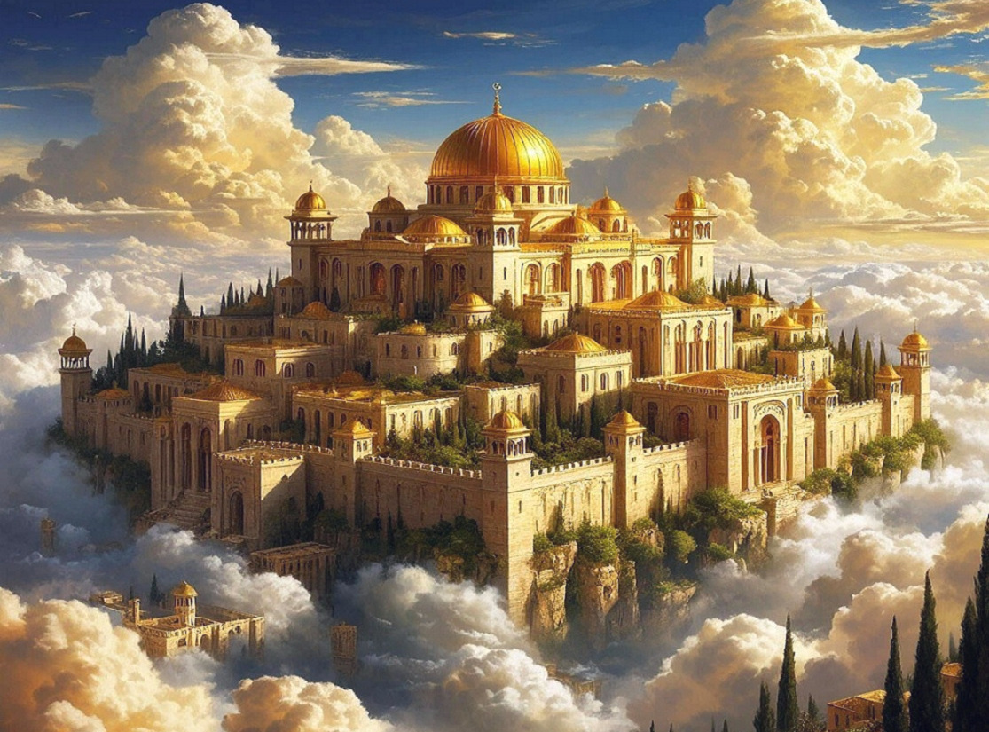 Небесный город. https://shedevrum.ai/