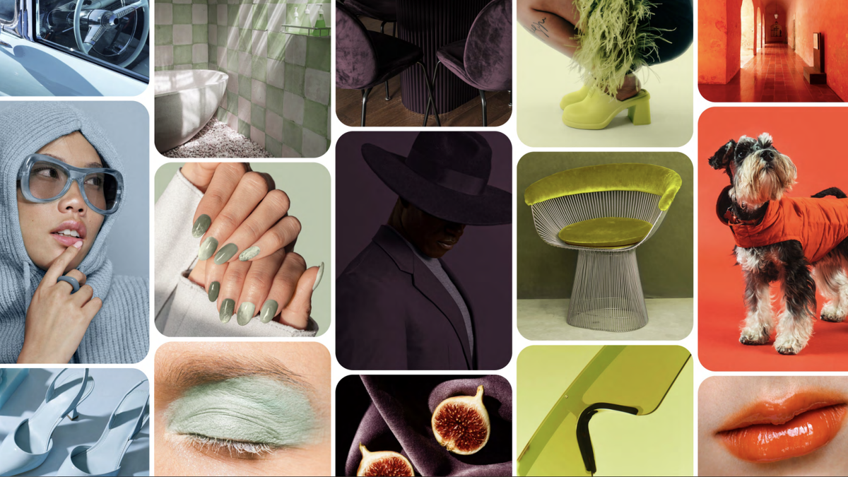 Пять ключевых цветов 2026 года по версии Pinterest