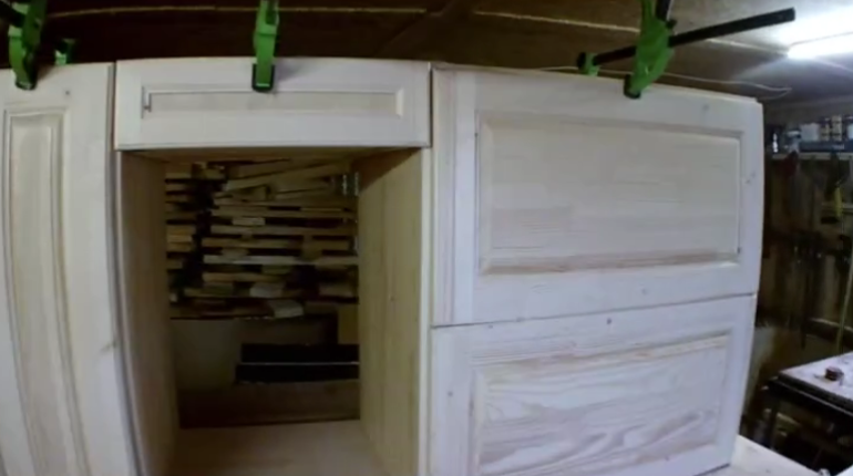 Изготовление кухонного гарнитура из дерева. Делаем ящики быстро, просто, крепко