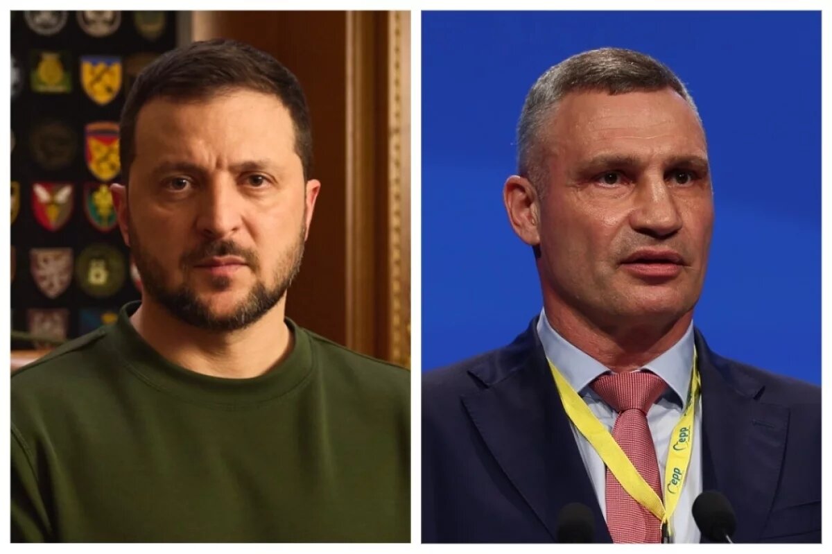    Владимир Зеленский и Виталий Кличко.