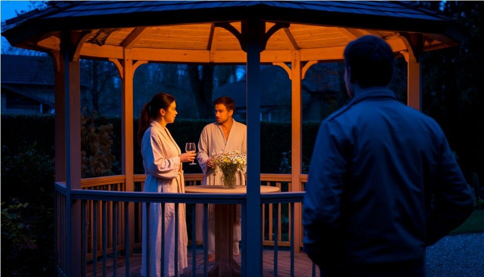 Свет в  беседке