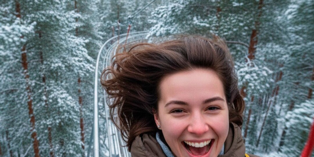 Готовы ли вы прокатиться над зимним лесом? В Шишкином лесу открылась уникальная «летающая» трасса