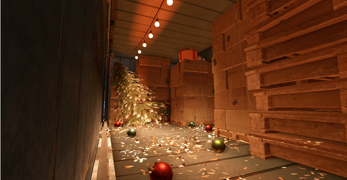 Новогодний контейнер- одна из вариаций наполнения контейнера.