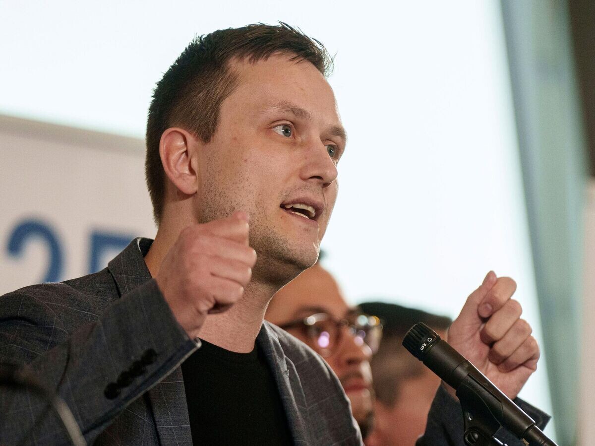    Глава партии "Демократы" Йенс-Фредерик Нильсен | © AP Photo / Evgeniy Maloletka