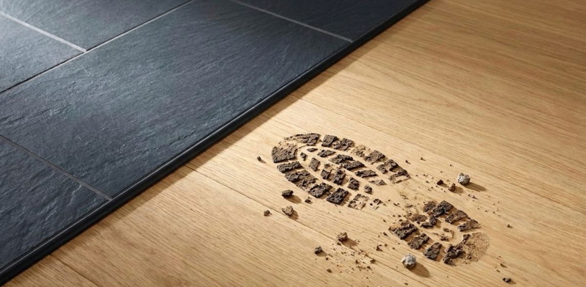 Как сделать так, чтобы грязь из прихожей не разносилась по квартире? 5 правил планировки грязной зоны. Выбор плитки, теплый пол и правильная расстановка мебели для чистоты.