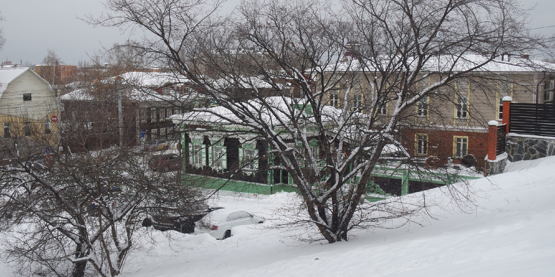 хвостик улицы Лапина в Иркутске