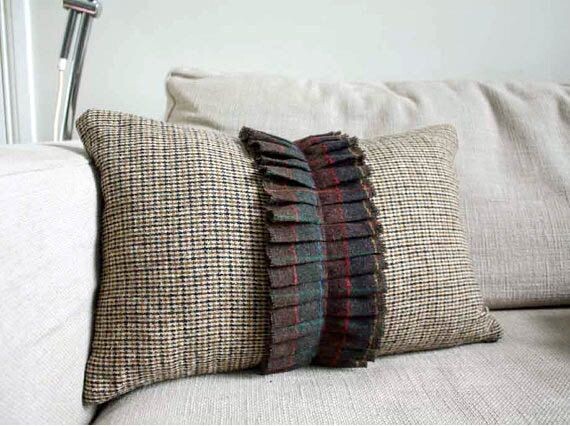 ПЕРЕДЕЛКА - Превращаем ПИДЖАКИ и ЮБКИ в красивые диванные ПОДУШКИ!