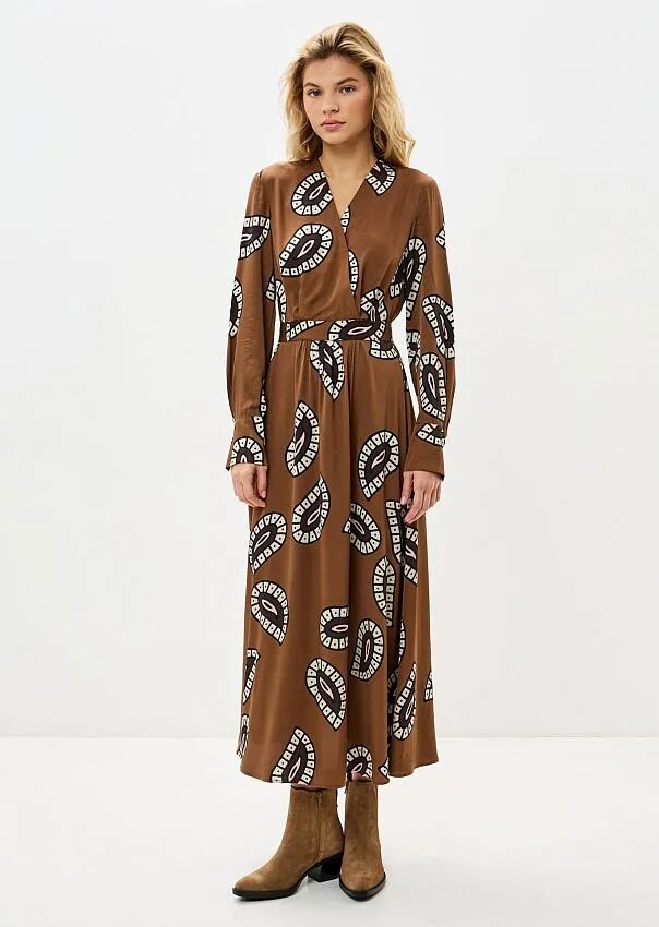 Платье-миди из чистой вискозы Marc O'Polo