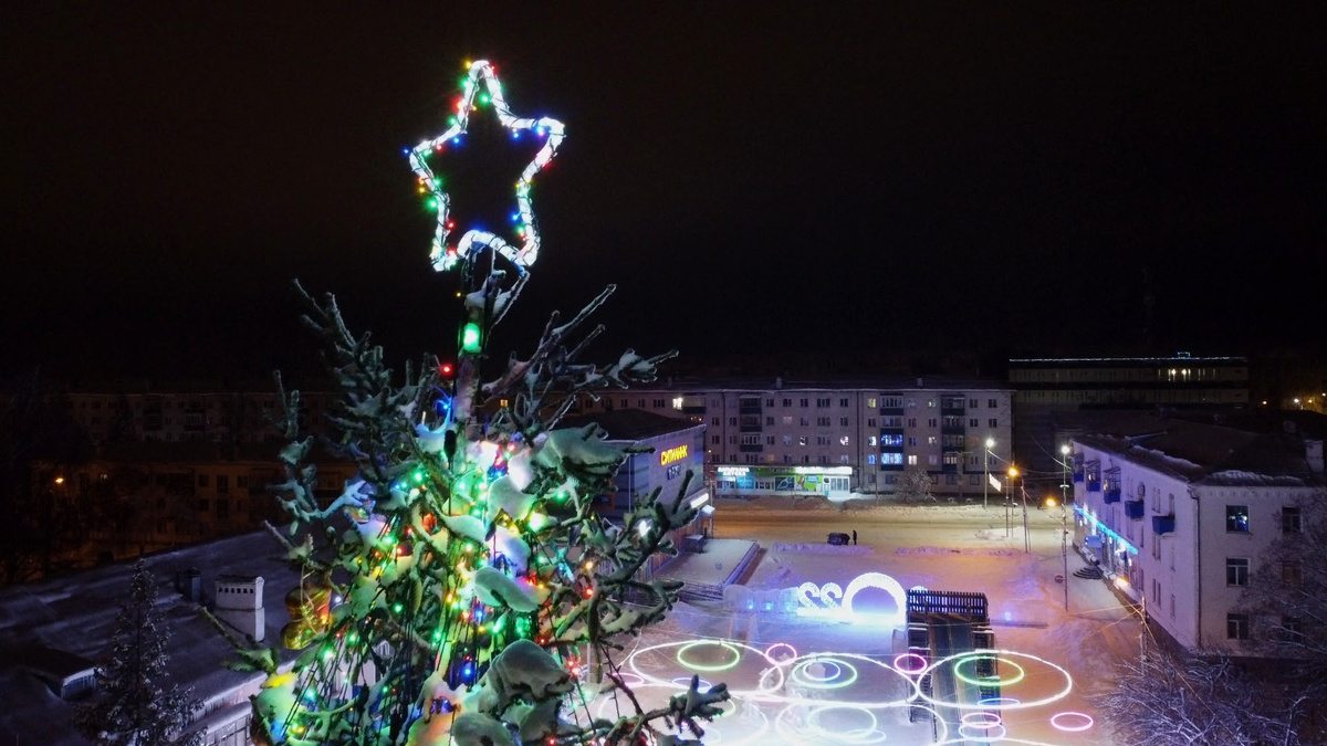 Звезда на главной новогодней елки Белебея