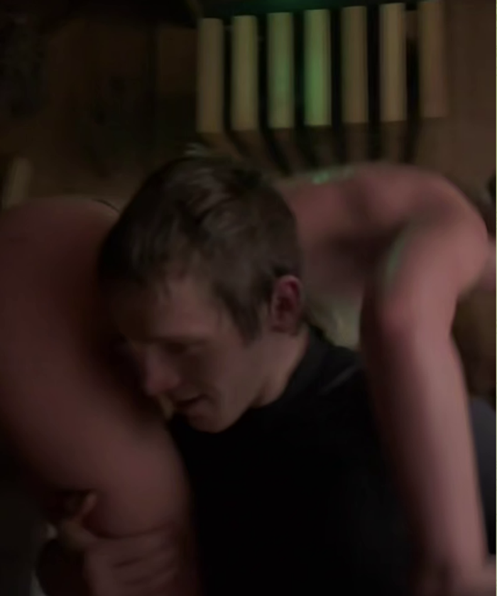    Юлия Вавилова с банщиком. Скриншот: Telegram @julivavilovaa