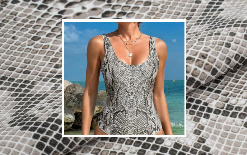 Ткань бифлекс, в составе 82% нейлон и 18% спандекс