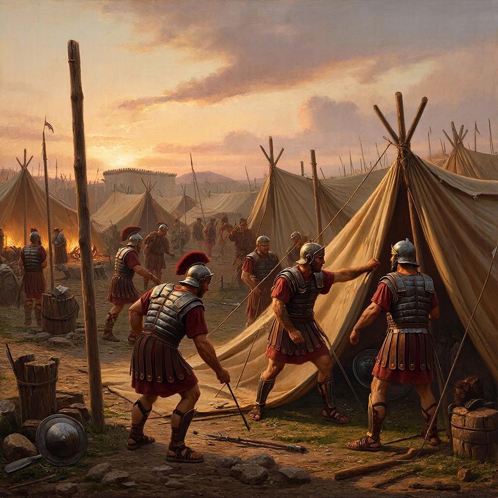 Первый стройбат в истории. Римские легионеры. 