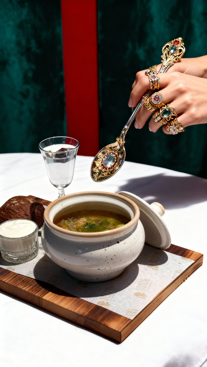 Щи в ресторане «Гоголь»