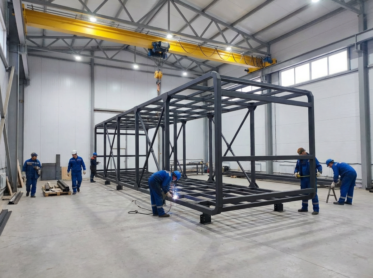 Алексей за работой. Искры, как салют в честь начала новой истории