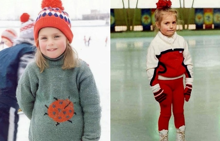 Саша Савельева в детстве.