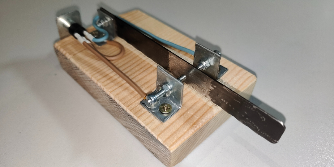 Винтажный электронный телеграфный ключ из подручных средств