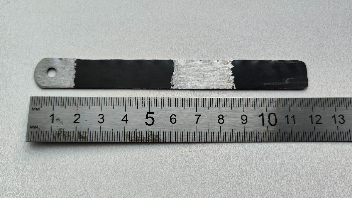 Ножовочное полотно, подготовленное для ключа