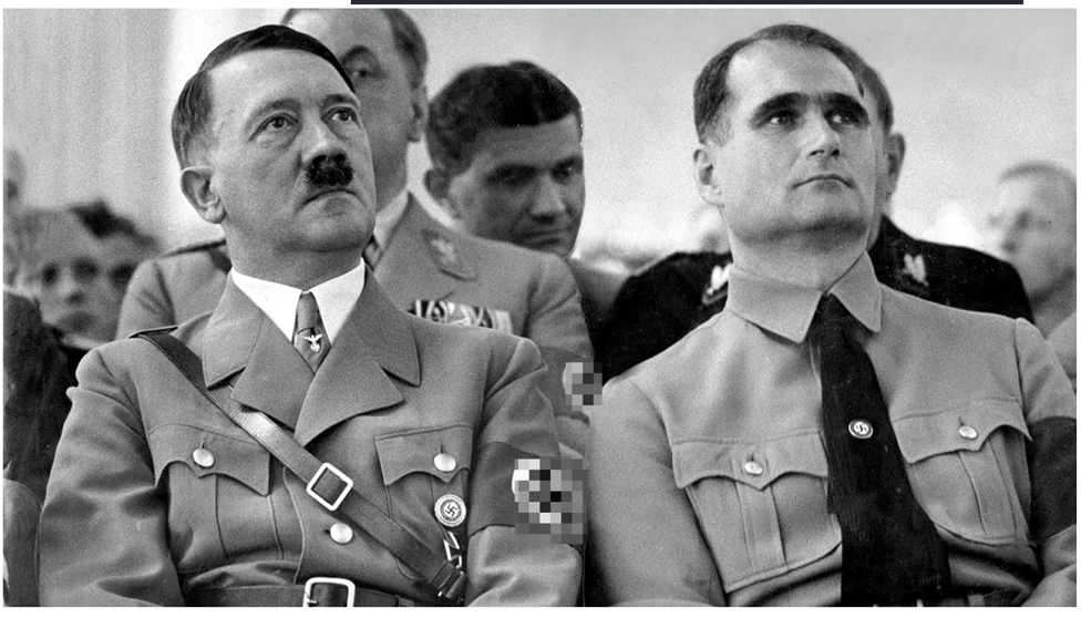 Адольф Гитлер и Рудольф Гесс. Из открытых источников