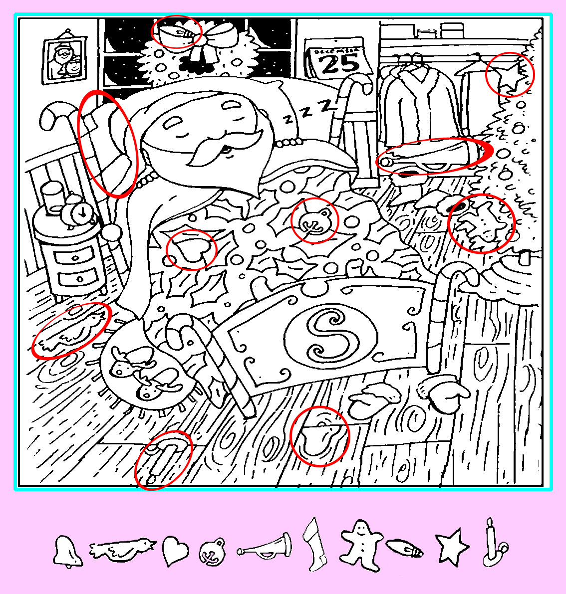 Картинка-ответ (10 предметов). Картинка подготовлена автором