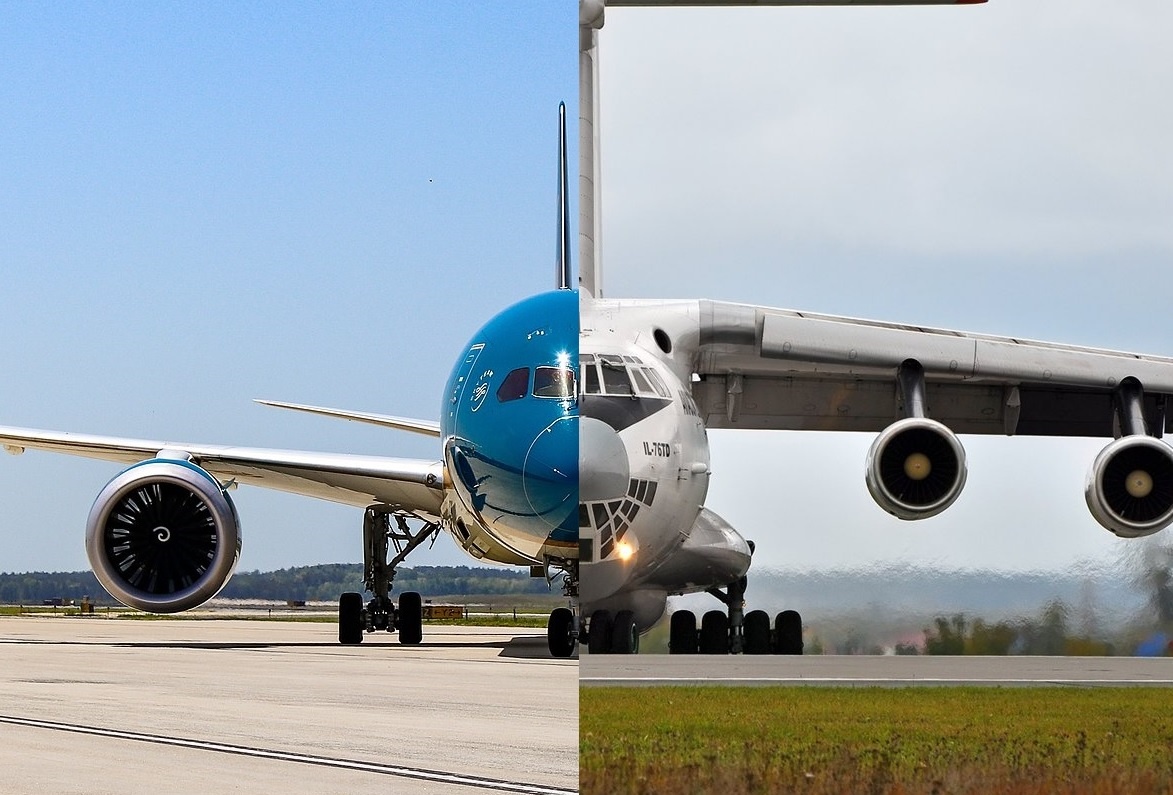 Boeing 787 и ИЛ-76 / откр. ист.