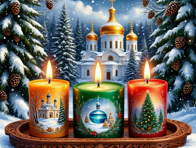 19 января - праздник Крещение Господне. Каринка атора в нейросетях