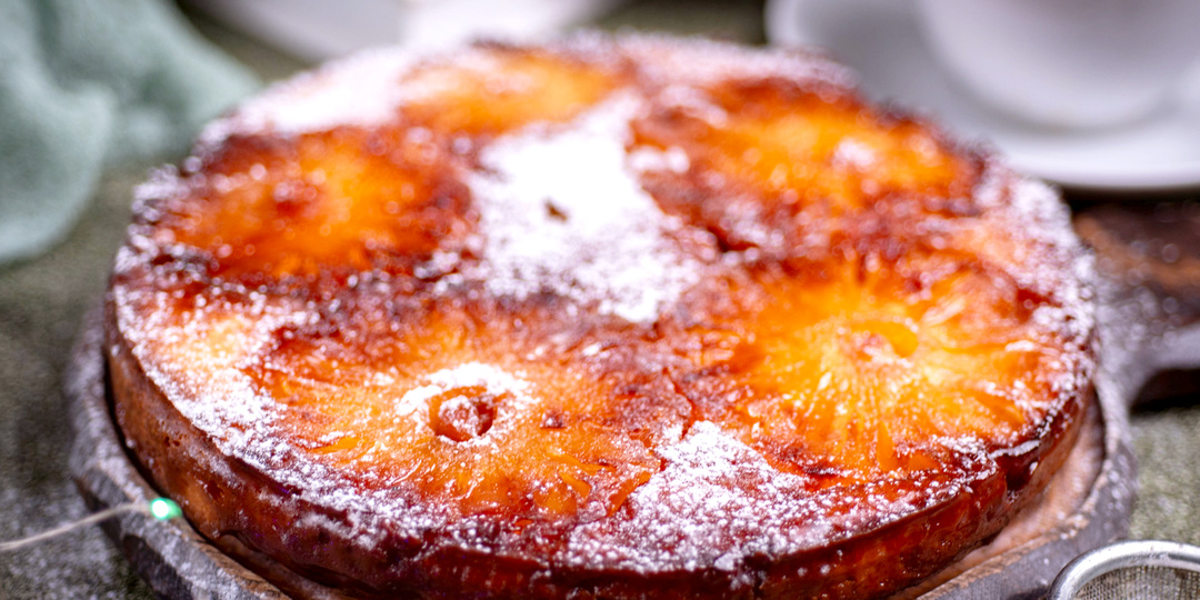 Ох и вкусный получился! Сладкий перевертыш с ананасами к чаю