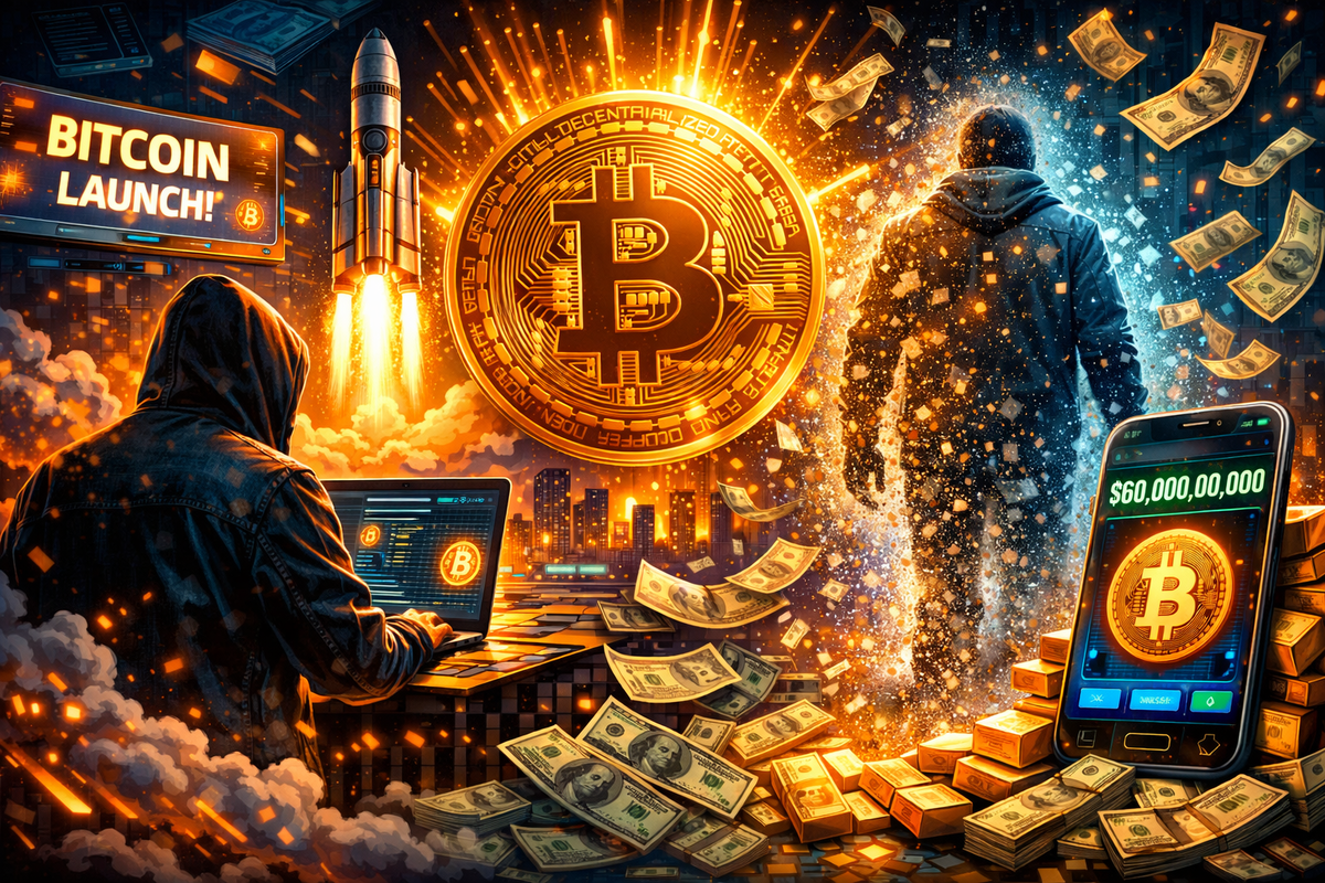 Создатель биткоина включил первый блок в сети - и исчез навсегда.