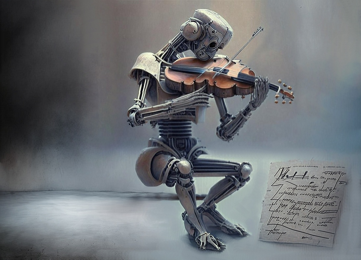 ИИ не должен заменять профессионалов в музыке.  Фото: Изображение сгенерировано нейросетью Kandinsky 2.1