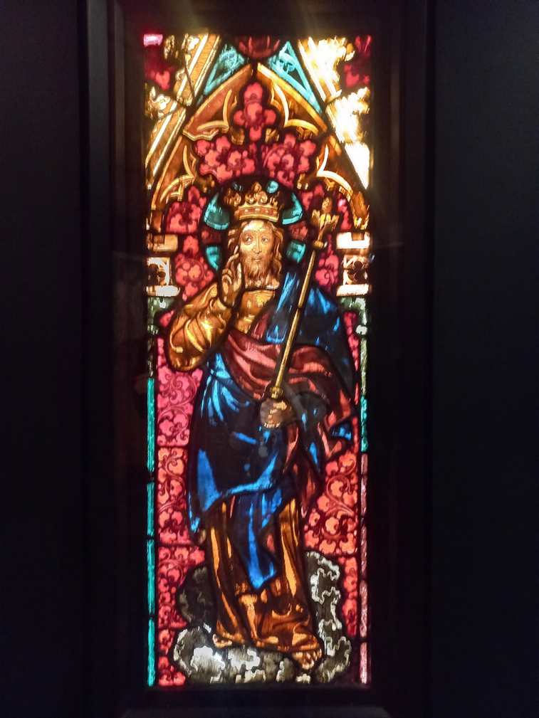 Неизвестный автор. Спаситель (витраж Собора Святого Стефана в Вене), ок.1390 г.