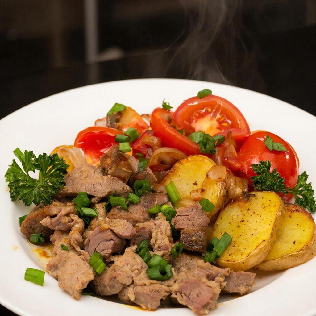 Мясо с овощами «По-гречески»: Ароматное путешествие в Средиземноморье 