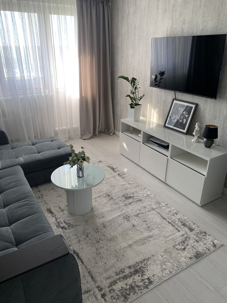 готовый дизайн проект гостиной