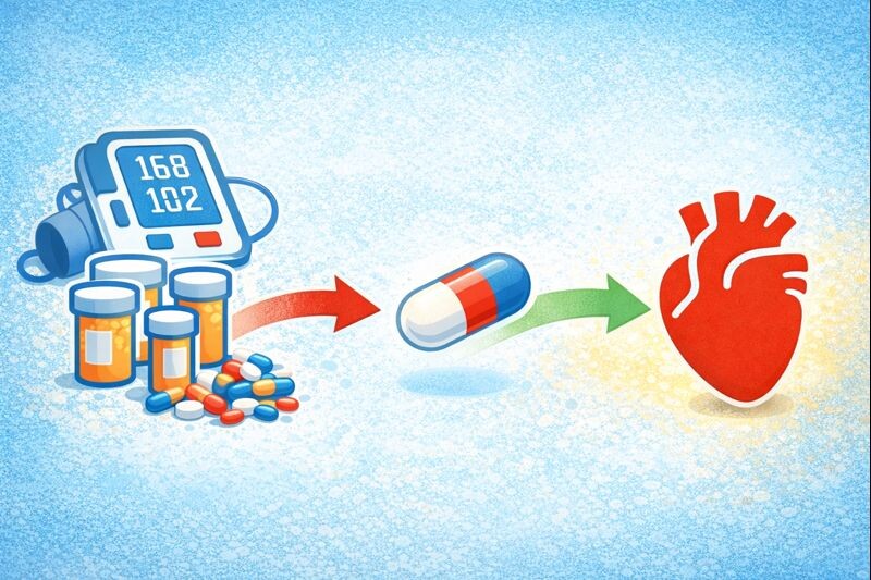 Одна таблетка вместо нескольких для лечения высокого давления