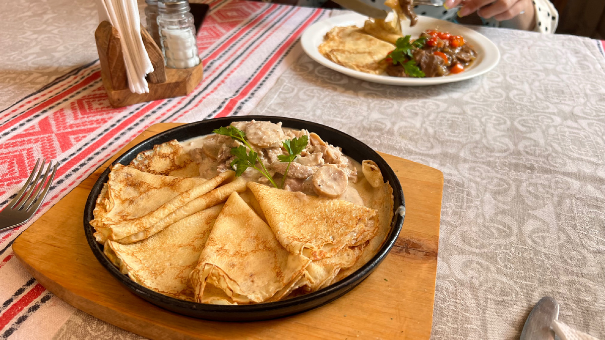 Мачанка с блинами 