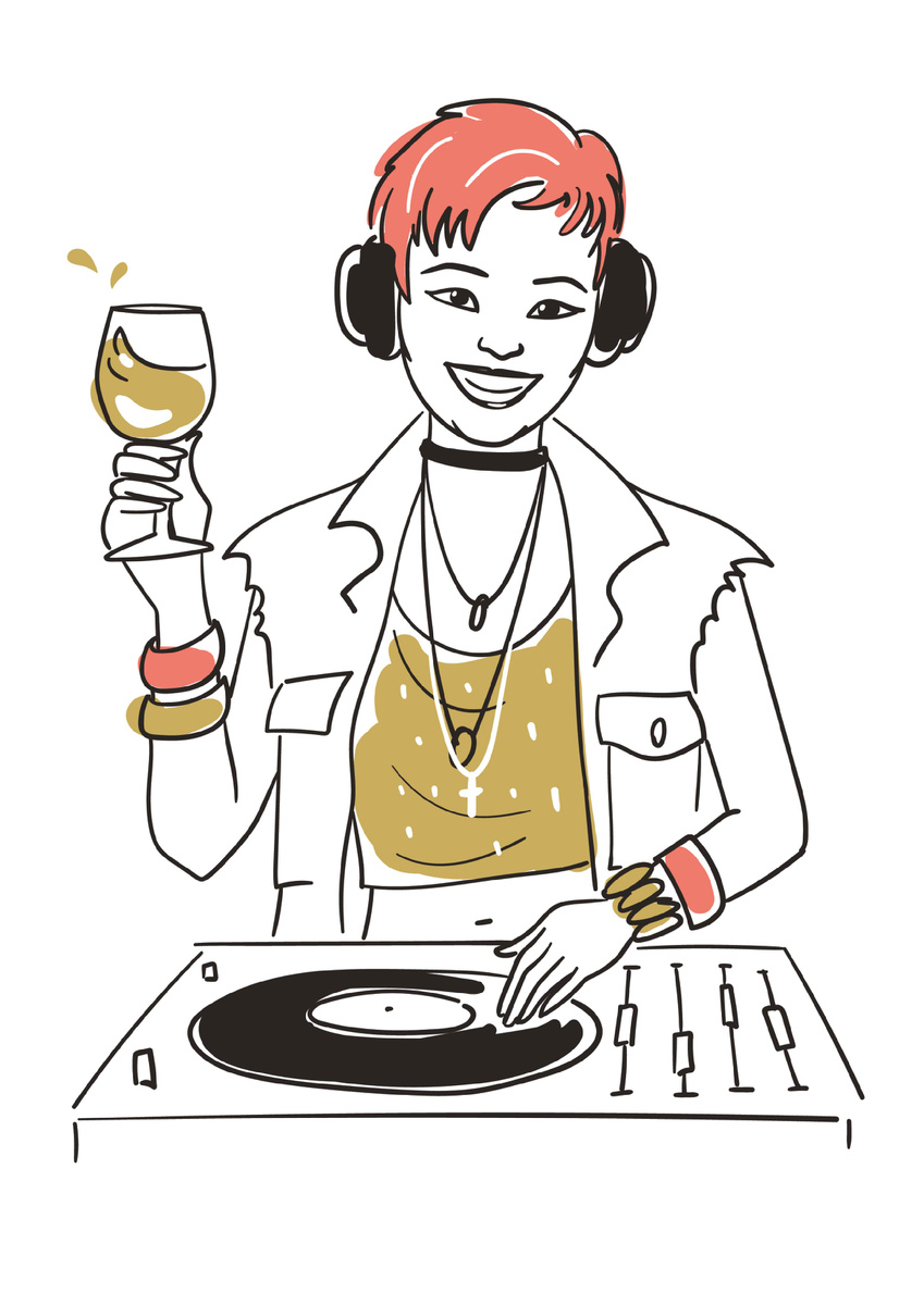 "Совиньон Блан". Автор иллюстрации - Татьяна Трощева, специально для канала Код Вина.