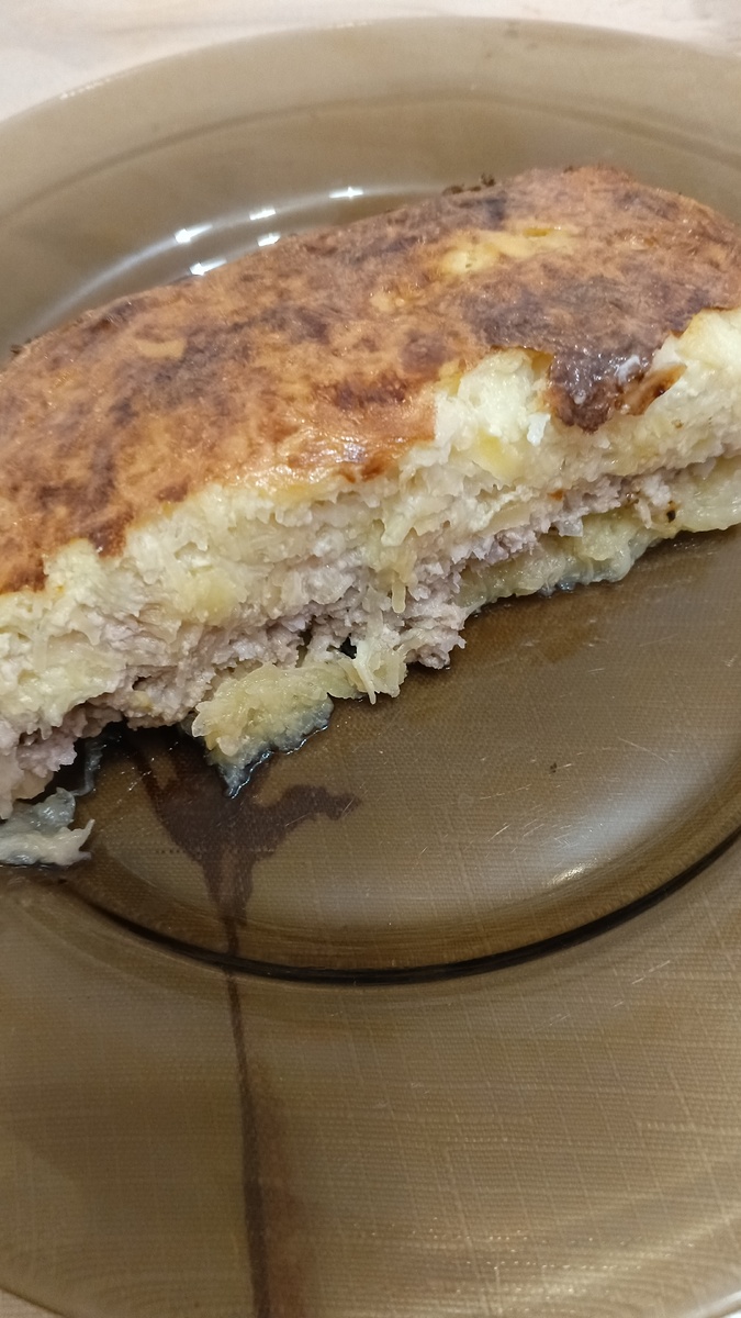 фото аатора: кусок картофельной запеканки