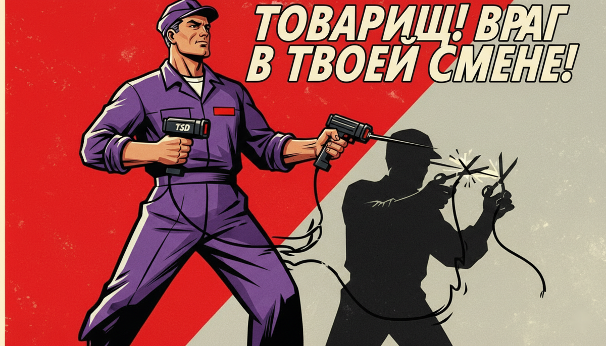 На словах мы все — товарищи. А на деле — каждый ждет, когда ты отвернешься, чтобы перерезать провод твоего сканера и урвать твою гофру. Будь бдителен!