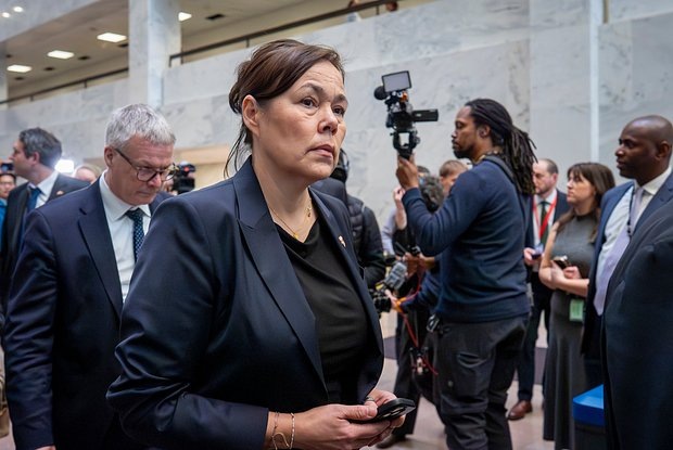    Вивиан Моцфельдт прибывает на встречу в Капитолий. Фото: J. Scott Applewhite / AP